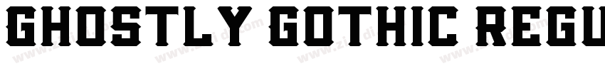 Ghostly Gothic Regul字体转换